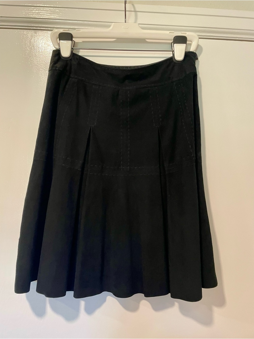 Etcetera Black A-Line Skirt with Gentle Pleats